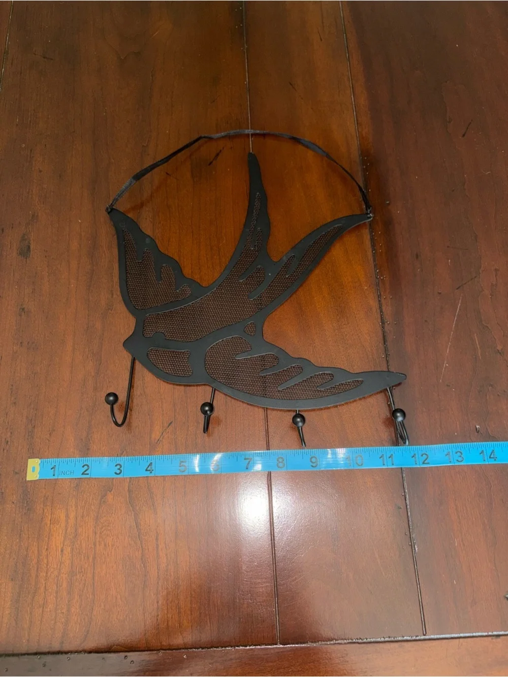 Swallow Jewelry Wall Hook in Black